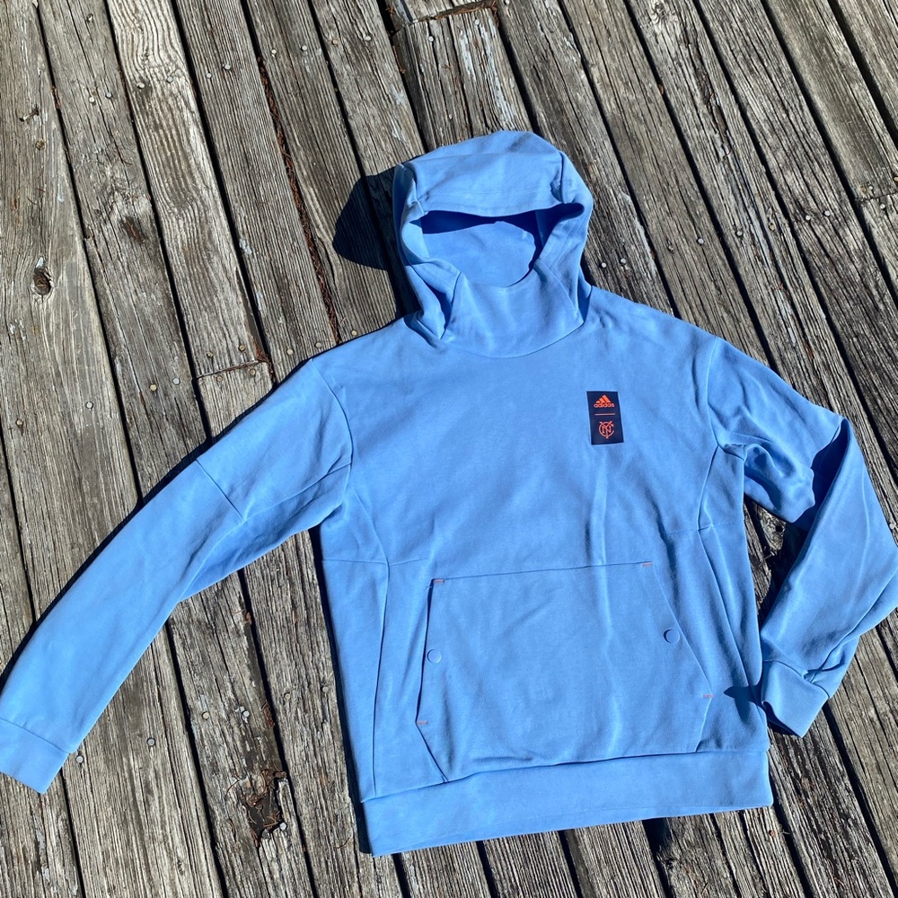 Adidas NYCFC 2023 Travel Hoodie - Official MLSNext player issued